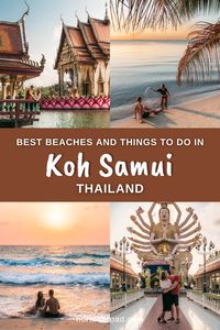 Travelling to Koh Samui island in Thailand? Here's everything you need to know including best things to do, great hotels, resorts and places to stay, amazing beaches, waterfalls and temples, day trips, photo spots, where to eat on Koh Samui + all of our best tips for exploring the wonderful Thai island. Check out our complete travel guide to Koh Samui for the best vacation! #kohsamui #kosamui #thailand #island #asia #travel