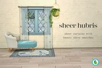 Sheer Hubris Curtains | Pluto Sims on Patreon