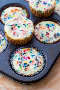 Funfetti Cheesecake Cookie Cups