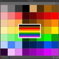 Here's a colour palette/set inspired by the rainbow pride flag! Happy Pride!