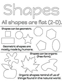 Shapes - Elements of Art Coloring Page