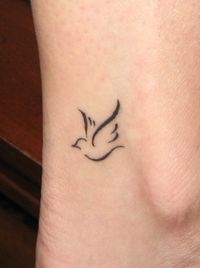 dove tattoo. Exactly what I wanted to remember my grandmother. Not too big but still packs a punch with what it means to me.