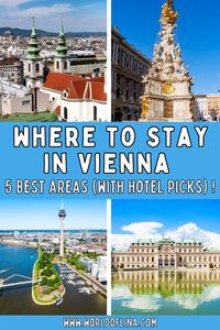 This blog post highlights the 5 best areas and neighborhoods to stay in Vienna, featuring hotel recommendations from an Austrian. Vienna Austria | Vienna Travel Guide | Vienna Travel Tips | Vienna Hotels Luxury | Best Places to Stay in Vienna