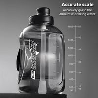 Hiking And Fitness Super Large Capacity Accurate Calibration Water Bottle Food Grade Plastic