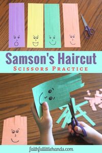 Samson Haircuts Scissors Practice