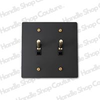 KLAS / Brass Light Switch (2-Gang) - Handle Shop Couture