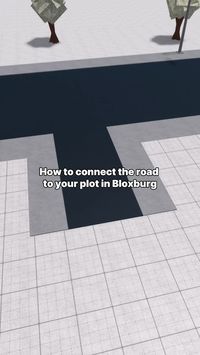 How to connect the road to your plot in Bloxburg! | Bloxburg build hacks pt. 1 #bloxburg #roblox