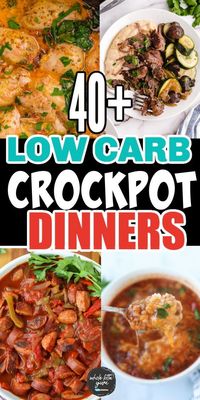 40 quick and easy low carb crock pot recipes including chicken dinners, soups, casseroles, beef, and more in your pressure cooker. You'll love these healthy crockpot meals with clean eating ingredients.