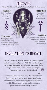 Delve into the enigmatic world of Hecate, the powerful Greek goddess of crossroads, magic, and the moon. This compact сhecklist guide offers insights into her symbols, offerings, and unique powers. Learn how to connect with her ancient energy through invocation and honour her with meaningful offerings. Whether you're exploring Greek mythology, goddess worship, or witchcraft, this guide is your key to unlocking the mysteries of Hecate. 🌙✨ #Hecate #GoddessHecate #GreekGoddess #Witchcraft #DivineFeminine #MoonMagic #HecateInvocation #SymbolsAndOfferings #PaganTraditions #Hekate #HecateWorship #Hecatean #DarkGoddess #MoonGoddess #WitchyWays #SpiritualPractice #AncientDeities #GoddessEnergy #Ihonournvocation