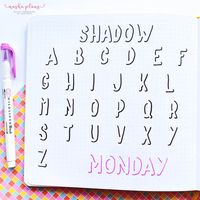 Awesome Bullet Journal fonts to try in your planner right away. Interesting way to bring some more fun and creativity to your Bullet Journal. Simple and fun fonts you can use right away.