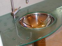 Glass Counter Tops - Cast Glass, Glass Flooring, Antique Mirrors