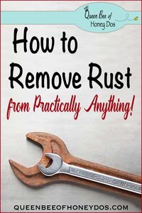 When it comes to removing rust, there are two steps that you must consider – restore and protect. But, tools should not be handled the same way as other items... #diy #cleaning tip #hacks