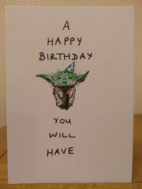 Yoda Greeting Card