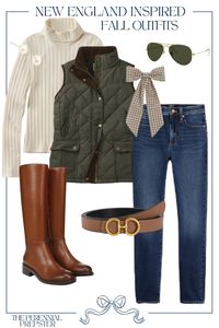 Equestrian and New England inspired preppy outdoor fall look!