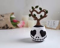 Crochet Heart Plant PATTERN, Amigurumi Skull Planter, Valentine's Fake Plant PDF Pattern - Etsy