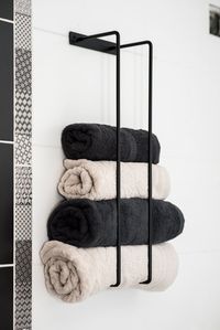 Please add your phone number when you purchase the item, shipping companys need it for better shipment! Handmade Wall mounted Gives your bathroom and towels a special look Includes 1 towel rail and 4 screws Excellent quality and easy to assemble. Handmade solid steel wall mounted towel holder bar.