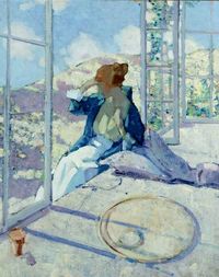 Richard E. Miller "Woman By a Window", no date