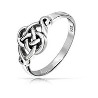 Bling Jewelry 925 Sterling Silver Irish Celtic Loveknot Ring (29 AUD) ❤ liked on Polyvore featuring jewelry, rings, grey, knot ring, celtic knot jewelry, celtic jewellery, celtic knot ring and sterling silver band rings