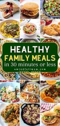 Now you can have a healthy dinner even when the time is short! These quick and easy 30-minute meals are perfect for busy weeknights. With just pantry ingredients, you can have healthy family meals for a week. Even picky eaters will love these budget-friendly, healthy recipes!