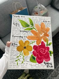 #bible #jesus #flowers #painting #scripture #gift #christian #christianwomen #aesthetic #diy #diygiftidea