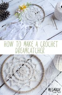 ***You can find the PDF version of this pattern in my shop by clicking here. Great for easy printing!*** I'm oh so pumped to bring you this dreamy dreamcatcher pattern I've whipped up here recently! I've been inspired by the doily dreamcatchers for quite some time, and thought to myself- I