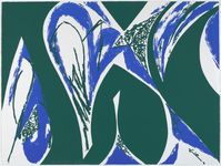 Artwork: Lee Krasner, "Free Space," 1976, screenprint #color #art #artsed #k12 #teachers