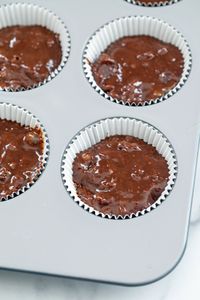 Brownie Mix Cupcakes -- If you're looking for the most rich and chocolatey cupcake recipe that also happens to be the easiest cupcake recipe, you need to try these Brownie Mix Cupcakes! With just 4 ingredients, these little cakes are a breeze to bake and perfect for all kinds of occasions.