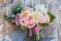 Bridal bouquet, desert wedding, blush flowers, pink flowers, desert bride, wedding bouquet