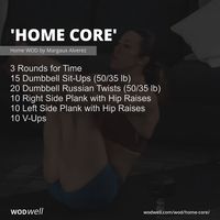 One of the most popular #Dumbbell WODs on wodwell.com so far in July, 2021, this one comes from former CrossFit Games athlete Margaux Alvarez. Click to see the full list of most popular dumbbell workouts.