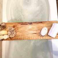 Reclaimed Wood Bath Tray for Tub, Long Wooden Bathtub Tray Table Caddy, Farmhouse Décor Shelf, Rustic Bathroom Accessories, Home Spa Gift - Etsy