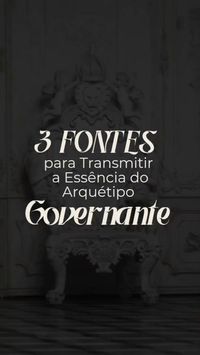 Descubra o poder da tipografia do arquétipo governante!👑 Através das letras, expressamos não apenas palavras, mas também ideias e emoções. Salva esse Reels e mergulhe na arte das formas e curvas que moldam a comunicação visual. Das serifas clássicas às linhas modernas,afinal cada estilo conta uma história. Permita-se inspirar e transmitir sua mensagem com elegância e impacto.🪄