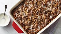 We combined French toast, bread pudding and the flavor of sweet pecan pralines for one indulgent breakfast casserole. Even better, this French toast pudding starts with a genius shortcut: Pillsbury™ Cinnamon Rolls with Original Icing.