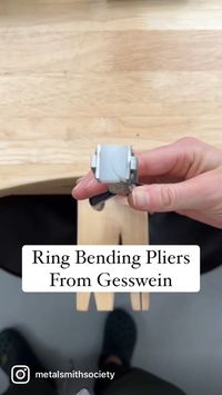 A video which shows the process of a silver ring being formed with speciality ring bending pliers from Gesswein. You can find those pliers and save at Gesswein everytime you shop by using code MSS5 (plus they help support Metalsmith Society so I can continue to provide free educational content! Follow us on Instagram @metalsmithsociety 🤯