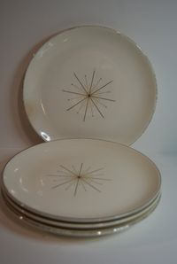 Modern Star... Homer Laughlin...1950 ish...Bread Plate... Collectible... Verry RETRO... Replacement dishes....