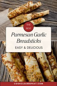 These crispy, cheesy Parmesan garlic breadsticks are the perfect side to any meal! Easy to make and bursting with flavor, they’ll be a hit at dinner. Try this simple recipe to elevate your bread game!