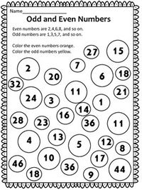 Free - Odd and Even Numbers worksheet This is a free odd and even number worksheet for the classroom. Just download and print for this fun practice! Thank you for stopping by my store! Click on the links below to view additional items: Autumn = A Reading Comprehension Activity Book Fall Addition Freebie All About Spiders Adverbs Adjectives All About Me Perfect Punctuation Compound Words Rainbow Reading Comprehension Columbus Day Halloween Math ...