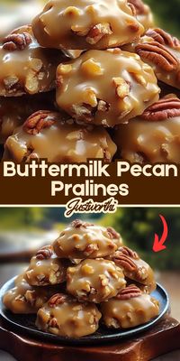 Buttermilk Pecan Pralines are a delightful Southern treat that combines the creamy sweetness of buttermilk with the crunch of toasted pecans. These melt-in-your-mouth candies are perfect for holidays, gifts, or simply indulging your sweet tooth.