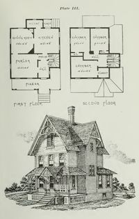 26 Victorian American Architecture Building Plans Houses | Etsy