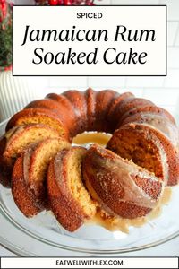 This Jamaican rum cake isn’t your traditional black cake; it is a moist and buttery bundt cake soaked in a Jamaican spice rum glaze. This rum cake recipe is incredibly easy to make and makes the perfect addition to your holiday dinners. It’s a guaranteed crowd-pleaser.