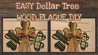 EASY Dollar Tree WOOD SHAMROCK DIY | QUICK and EASY DIY