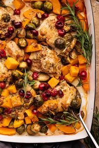 Autumn Roasted Chicken and Butternut Squash