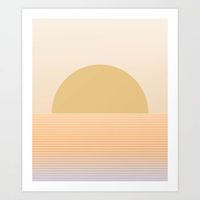 Sunrise / Sunset Abstract Gradient III Art Print