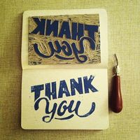 Lino Block - Thank you. ~ Kyle Gallant