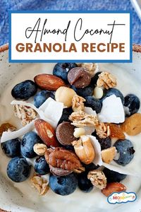 This homemade granola with almond and coconut is simple and quick to prepare, and this basic recipe can yield lots of creative healthy breakfast variations.