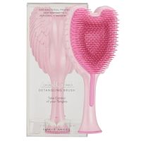 PRICES MAY VARY. Be the Angel with No Tangle: Our Tangle Angel hair brush is the secret to a silky smooth hair! With patented Memory-Flex bristles, this ultra soft bristle brush massages your scalp and brushes your tresses like royalty! The Heaven-Sent Anti Static Hair Brush: No more flyaway hair with our smoothing hair brush that neutralizes the charge as you brush, so your strands stay in place. It's an all-around detangling brush for black natural hair, thick hair, or fine hair! Great for Dry or Wet Hair Brush Detangling: This flexible bristle brush is water-resistant and heat-resistant up to 120°C, so you can use it as a professional detangling hair brush for blow drying. Easy to Hold, a Sight to Behold: Use our iconic angel wing design hair brush detangler for greater control and padd