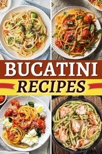 These bucatini recipes are easy, delicious, and fun to eat! From carbonara to Bolognese to primavera, give pasta night a makeover with bucatini.