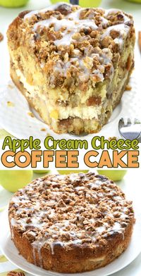 🍏☕️ Craving a cozy fall treat? This Apple Coffee Cake with Cream Cheese Filling is the perfect blend of sweet apples, rich cream cheese, and a buttery crumb topping! Perfect for breakfast or dessert, this easy-to-make recipe will impress your guests. Save this pin for your next baking day! 🍂 #AppleCoffeeCake #CreamCheeseFilling #FallBaking #AppleDesserts #CoffeeCakeRecipe