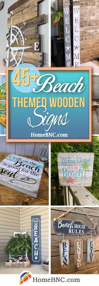 45+ Best Beach Themed Wooden Signs (Ideas and Designs) for 2024