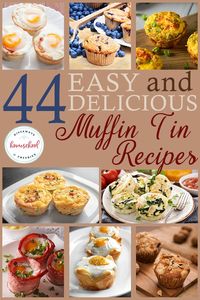 Breakfast shouldn't be skipped, but it can often be the busiest time of day. Check out these Muffin Tin Breakfast Recipes that are not only easy, but delicious! Some can even be made ahead of time for a fun on-the-go meal! #breakfast #muffintin #recipes #hsgiveaways