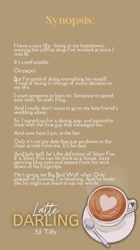 book description for the book 'Latte Darling' by S.J. Tilly. -book 2 in series- ( created by: etherealdreams.s )